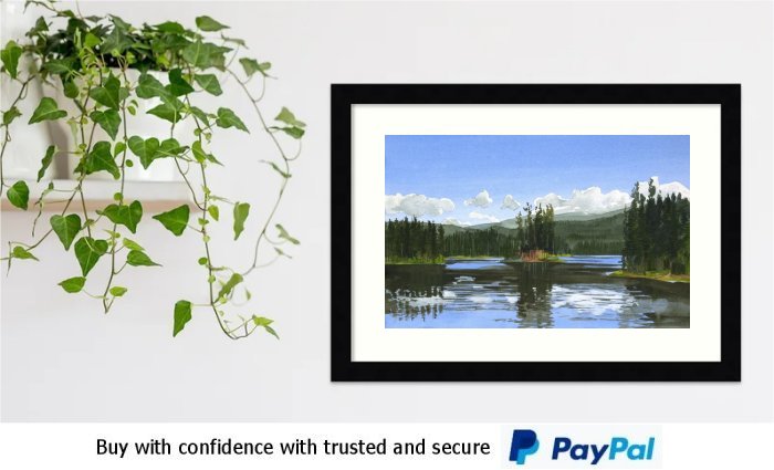 Watercolour Landscape Framed Print Watercolour Landscape Framed Print